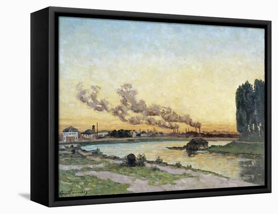 Soleil couchant à Ivry-Armand Guillaumin-Framed Stretched Canvas