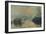 Soleil couchant à Lavacourt, effet d'hiver-Claude Monet-Framed Giclee Print