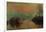 Soleil couchant a Lavacourt-Setting sun on the Seine at Lavacourt, effect of winter, 1880-Claude Monet-Framed Giclee Print