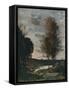 'Soleil Couchant', c1910-Jean-Baptiste-Camille Corot-Framed Stretched Canvas
