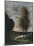 'Soleil Couchant', c1910-Jean-Baptiste-Camille Corot-Mounted Giclee Print