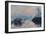 Soleil couchant sur la Seine à Lavacourt, effet d'hiver-Claude Monet-Framed Giclee Print