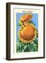 Soleil Double De Californie-null-Framed Art Print