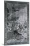 Solemn Joust on London Bridge, Late 15th Century-Richard Beavis-Mounted Giclee Print
