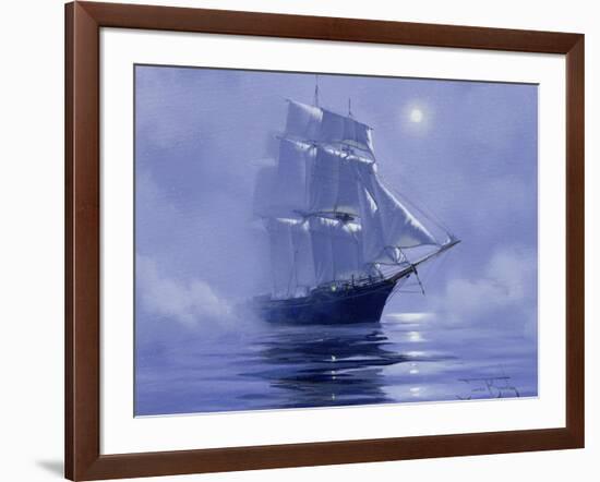 Solent'- Out of the Nightmist, 2009-James Brereton-Framed Giclee Print