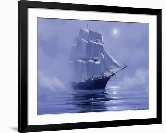 Solent'- Out of the Nightmist, 2009-James Brereton-Framed Giclee Print