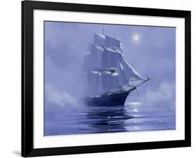 Solent'- Out of the Nightmist, 2009-James Brereton-Framed Giclee Print