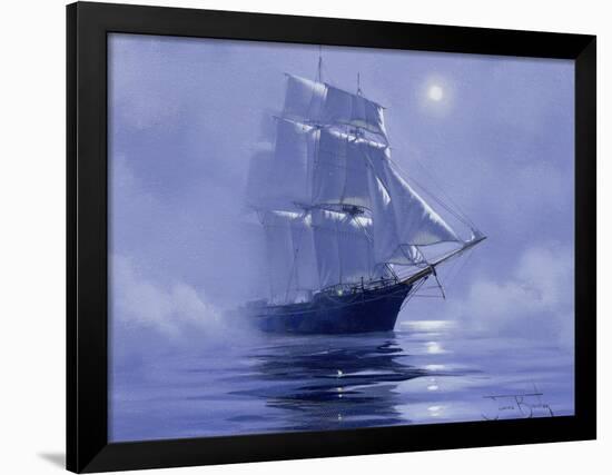 Solent'- Out of the Nightmist, 2009-James Brereton-Framed Giclee Print