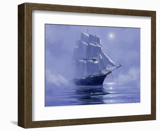 Solent'- Out of the Nightmist, 2009-James Brereton-Framed Giclee Print