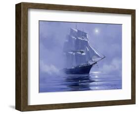 Solent'- Out of the Nightmist, 2009-James Brereton-Framed Giclee Print