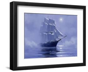 Solent'- Out of the Nightmist, 2009-James Brereton-Framed Giclee Print