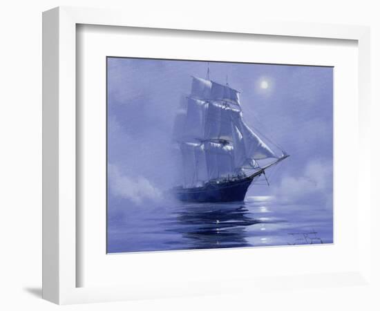 Solent'- Out of the Nightmist, 2009-James Brereton-Framed Giclee Print