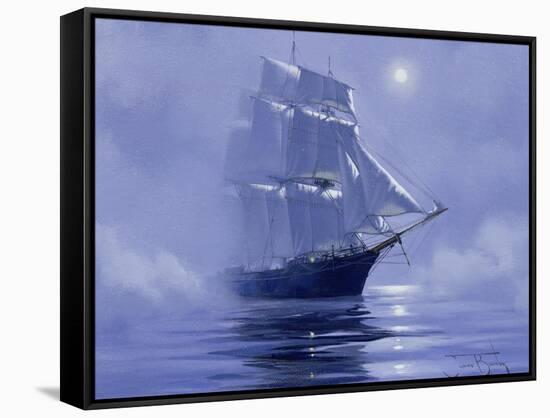 Solent'- Out of the Nightmist, 2009-James Brereton-Framed Stretched Canvas