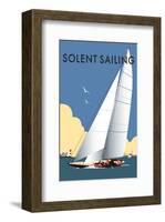 Solent Sailing - Dave Thompson Contemporary Travel Print-Dave Thompson-Framed Giclee Print