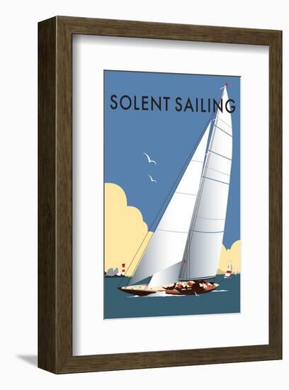 Solent Sailing - Dave Thompson Contemporary Travel Print-Dave Thompson-Framed Giclee Print