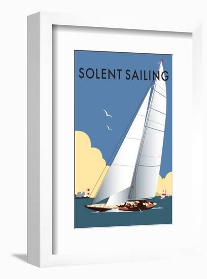 Solent Sailing - Dave Thompson Contemporary Travel Print-Dave Thompson-Framed Giclee Print