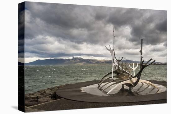 Solfar (Sun Voyager) Sculpture by Jon Gunnar Arnason in Reykjavik, Iceland, Polar Regions-Michael Snell-Stretched Canvas