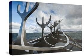 Solfar (Sun Voyager) Sculpture by Jon Gunnar Arnason in Reykjavik, Iceland, Polar Regions-Michael Snell-Stretched Canvas