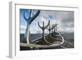 Solfar (Sun Voyager) Sculpture by Jon Gunnar Arnason in Reykjavik, Iceland, Polar Regions-Michael Snell-Framed Photographic Print