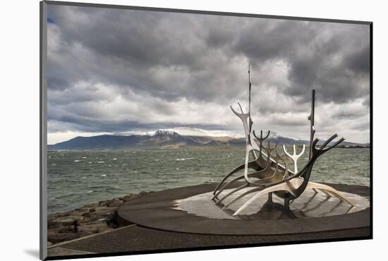 Solfar (Sun Voyager) Sculpture by Jon Gunnar Arnason in Reykjavik, Iceland, Polar Regions-Michael Snell-Mounted Photographic Print