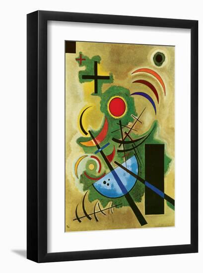 Solid Green-Wassily Kandinsky-Framed Premium Giclee Print