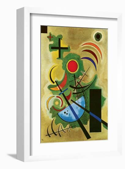 Solid Green-Wassily Kandinsky-Framed Premium Giclee Print