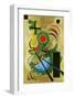 Solid Green-Wassily Kandinsky-Framed Premium Giclee Print