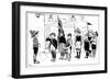 Soliders of the King, Children Playing at War, WW1-Helen Mckie-Framed Art Print