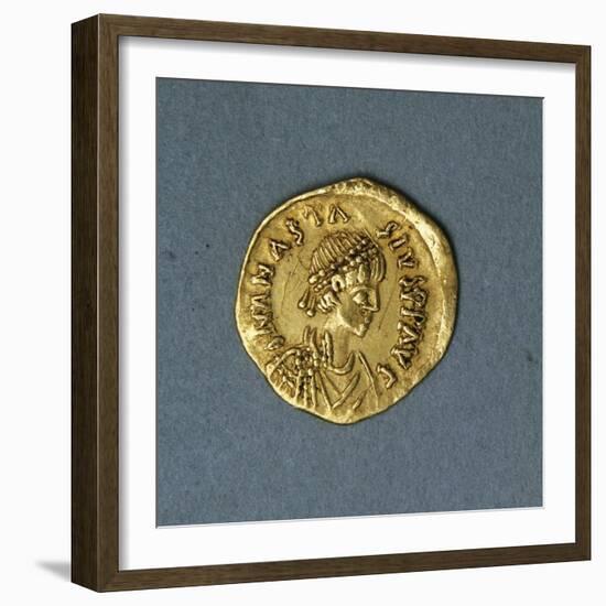 Solidus of Anastasius I Dicorus, Verso, Byzantine Coins, 5th-6th Century-null-Framed Giclee Print