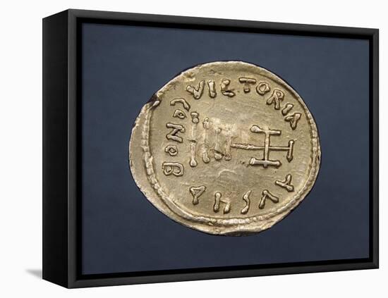 Solidus of Emperor Heraclius I, Verso, Byzantine Coins, 7th Century-null-Framed Stretched Canvas