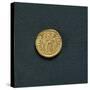 Solidus of Emperor Valentinian I from 367 A.D, Coin Reverse with Emperors Valentinian-null-Stretched Canvas