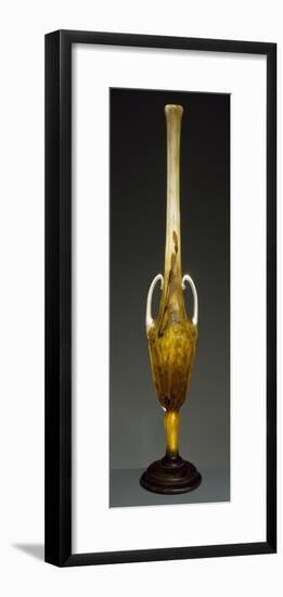 Soliflore Double Cameo and Intercalaire Glass Vase, Ca 1900, Daum Freres Glassworks, Nancy, France-null-Framed Giclee Print
