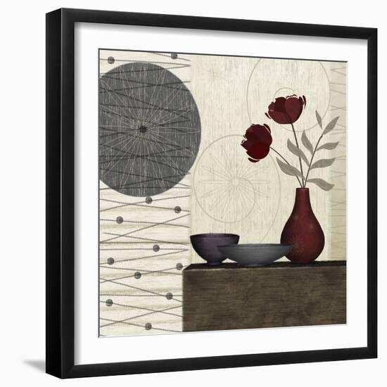 Soliflore II-Linda Wood-Framed Giclee Print