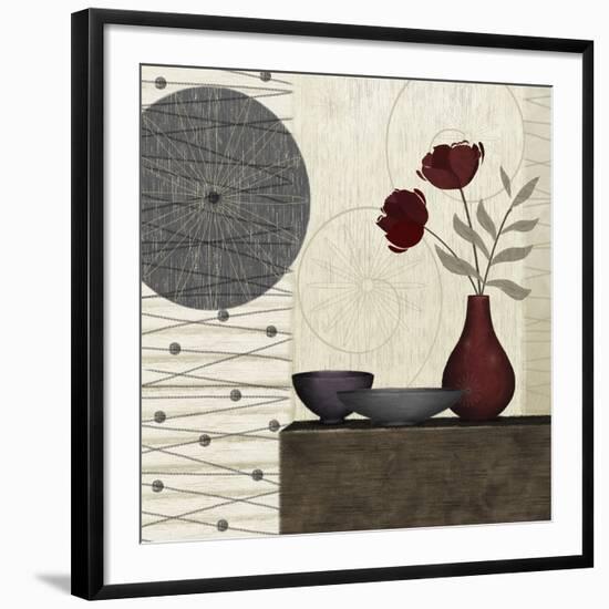 Soliflore II-Linda Wood-Framed Giclee Print