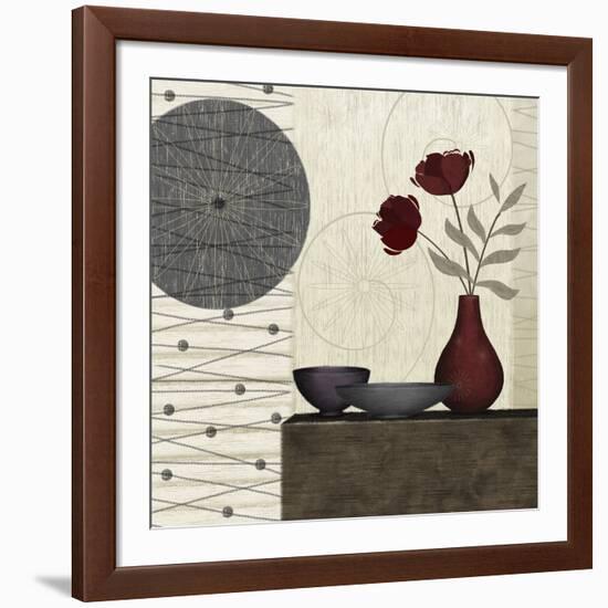 Soliflore II-Linda Wood-Framed Giclee Print