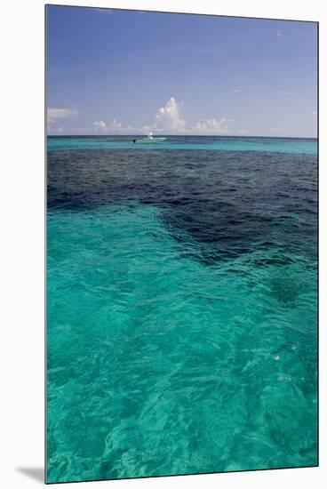 Solitary Boat on a Big Ocean.-Stephen Frink-Mounted Premium Photographic Print