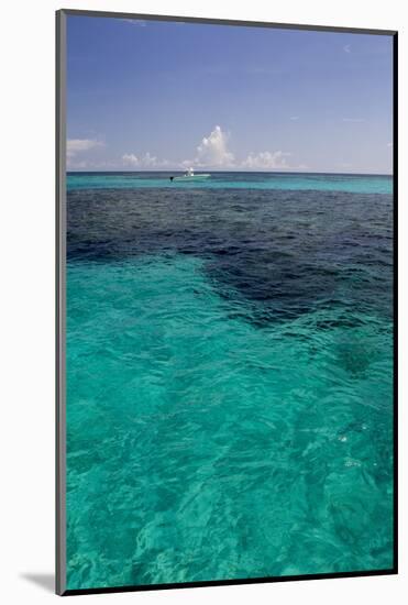 Solitary Boat on a Big Ocean.-Stephen Frink-Mounted Photographic Print