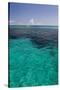 Solitary Boat on a Big Ocean.-Stephen Frink-Stretched Canvas