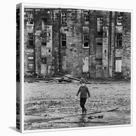 Solitary Boy, Glasgow-Henry Grant-Stretched Canvas