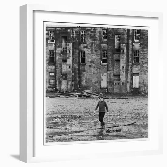 Solitary Boy, Glasgow-Henry Grant-Framed Photographic Print