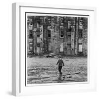 Solitary Boy, Glasgow-Henry Grant-Framed Photographic Print