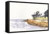 Solitary Coastline III-Dianne Miller-Framed Stretched Canvas
