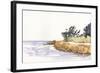 Solitary Coastline III-Dianne Miller-Framed Art Print