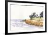 Solitary Coastline III-Dianne Miller-Framed Premium Giclee Print