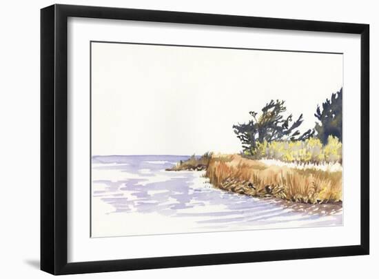 Solitary Coastline III-Dianne Miller-Framed Art Print