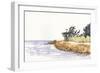 Solitary Coastline III-Dianne Miller-Framed Art Print