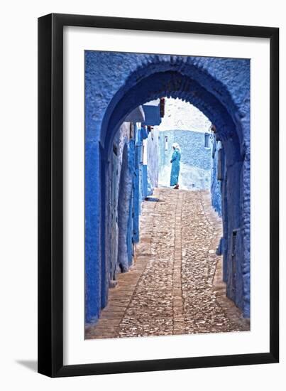 Solitary Figure at the End of a Long Passage-Steven Boone-Framed Photographic Print