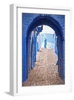 Solitary Figure at the End of a Long Passage-Steven Boone-Framed Photographic Print