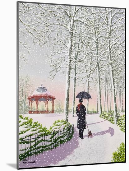 Solitary Stroll-Peter Szumowski-Mounted Giclee Print