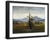 Solitary Tree (Village Landscape in Morning Light), 1822-Caspar David Friedrich-Framed Giclee Print